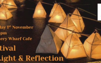 Festival of Light and Reflection – Bringing light to the winter months with Puddingstone Arts Lantern Festival in collaboration with Fishery Wharf Cafe.