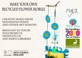 Recycled Flower Mobile -  Creative Makes From Waste and Other Household Items.