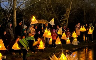 Once upon a time alongside the canal, weasel, bramble, heron and a giant trout…..